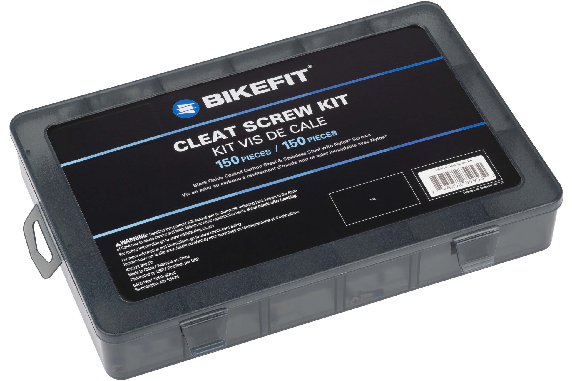 BikeFit Cleat Screw Kit - Kit box shown closed