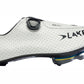 BikeFit Cleat Wedge Kit - Cleat Wedge - LOOK/Shimano Compatible, side view of cycling shoe with cleat wedge